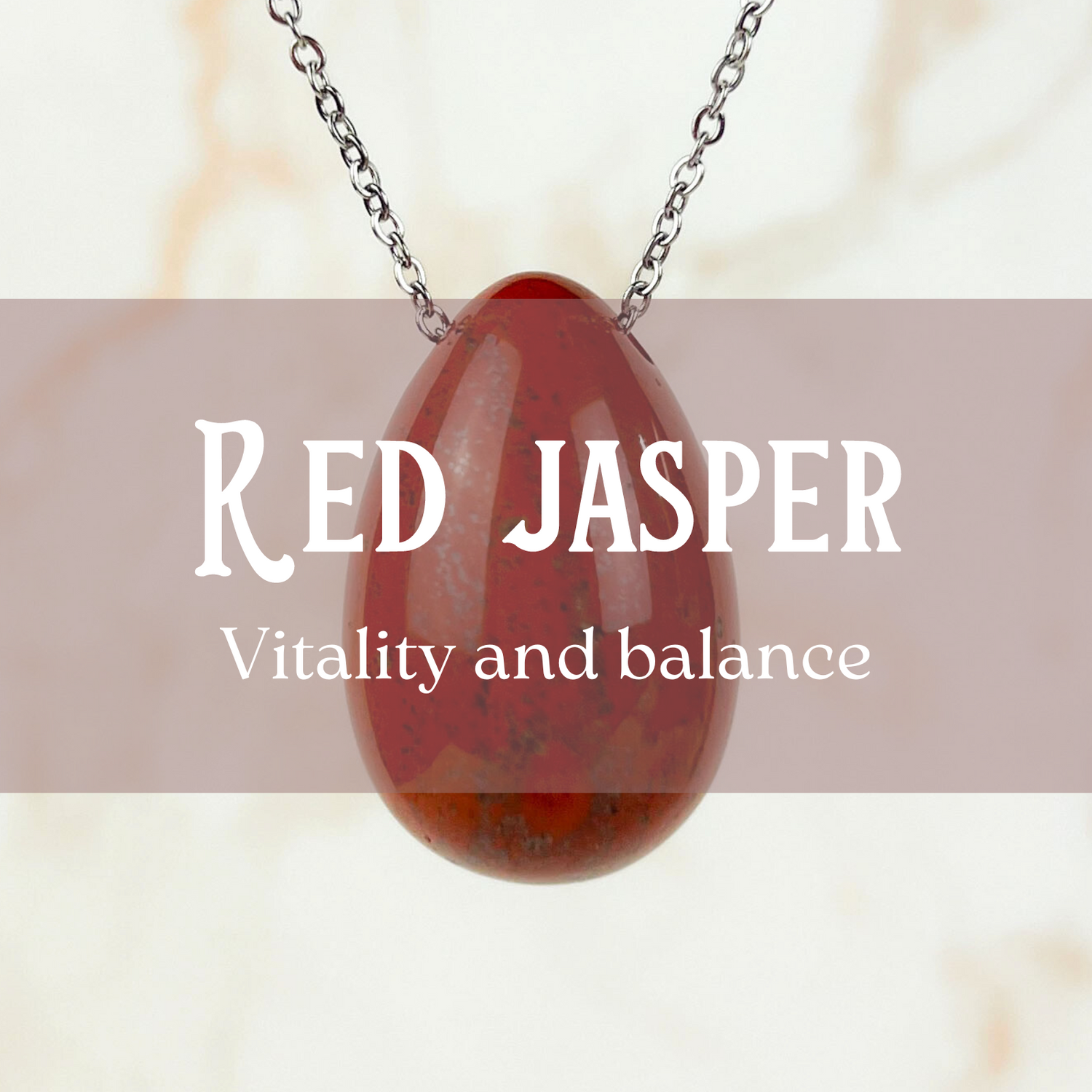 Red jasper jewelry