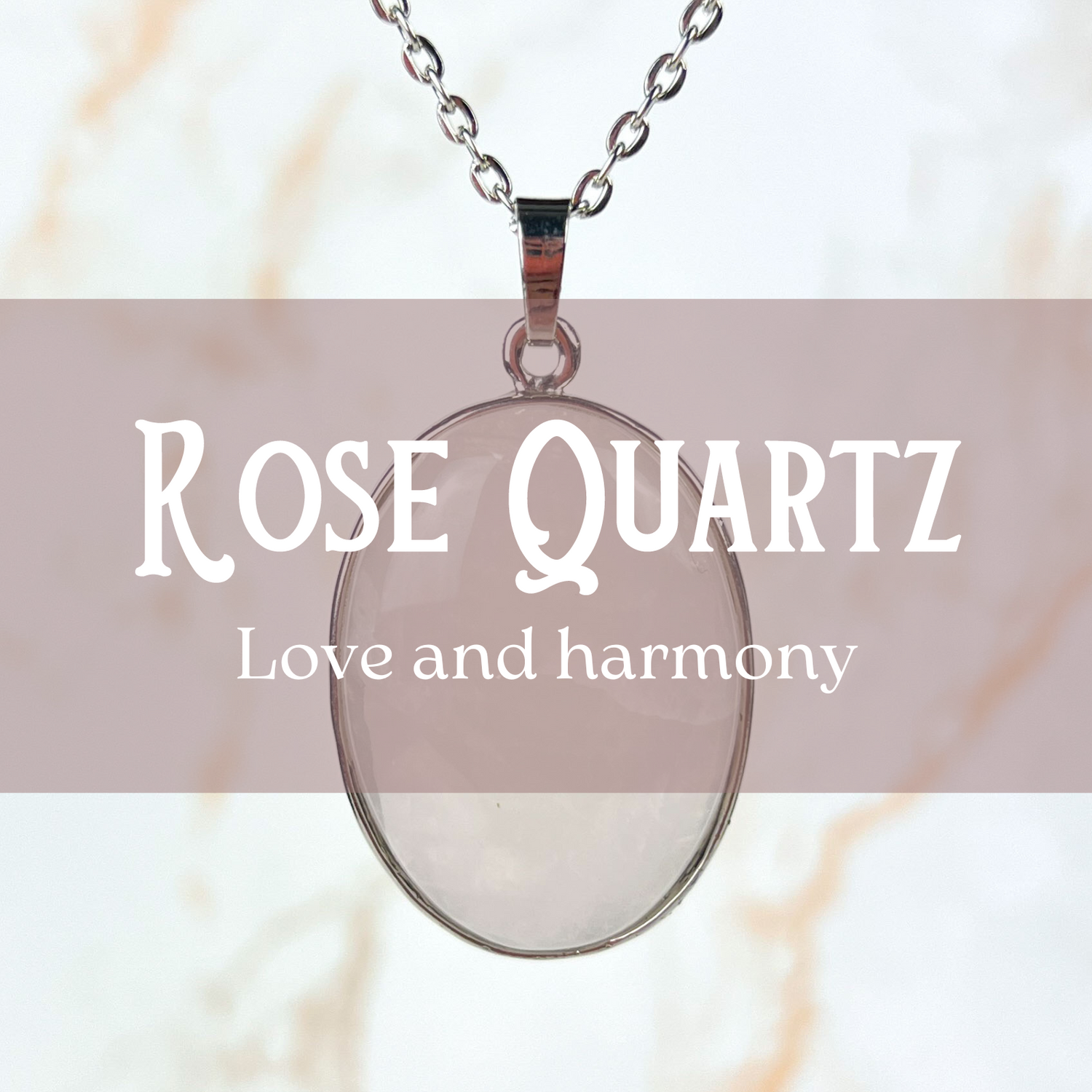 Rose quartz jewelry
