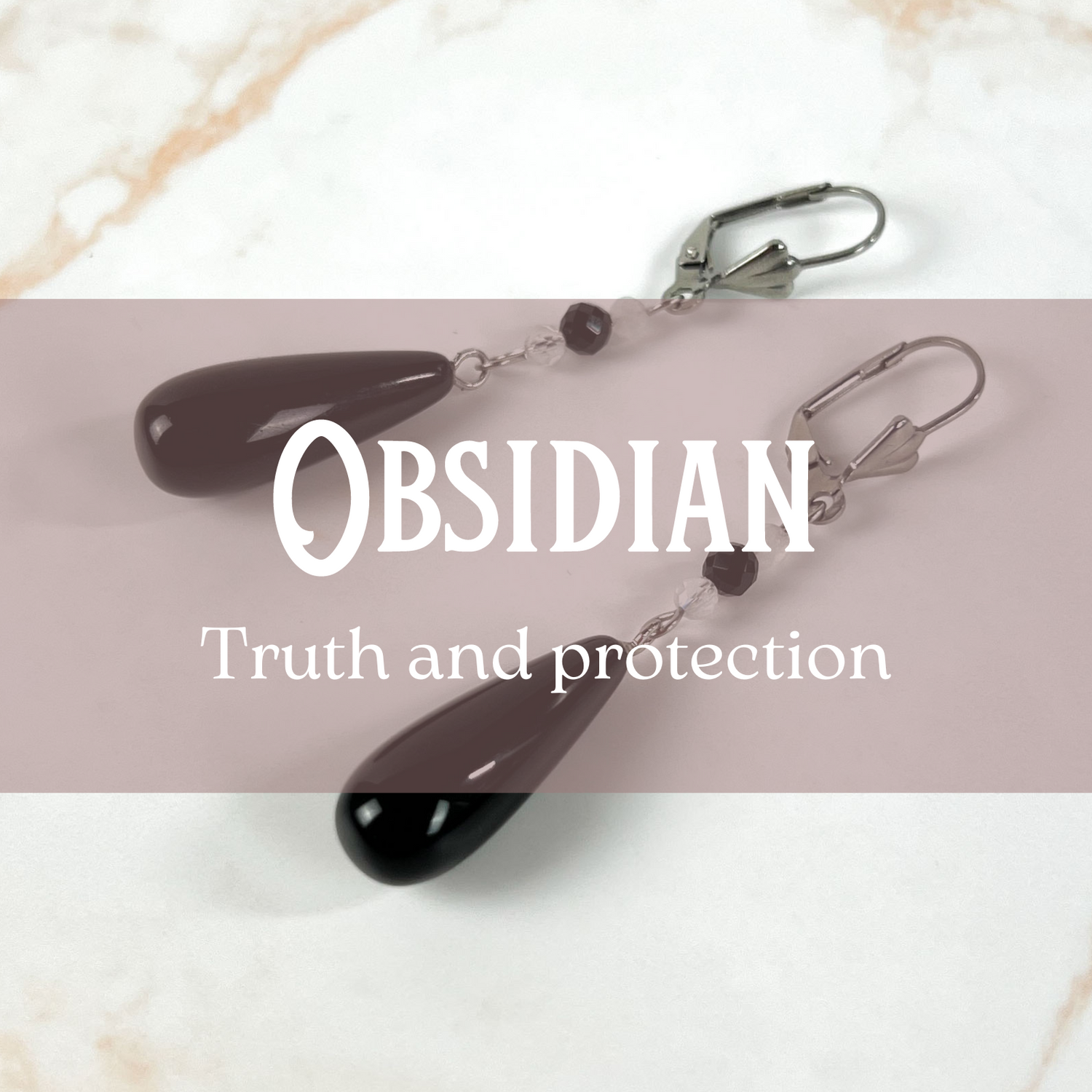Obsidian jewelry