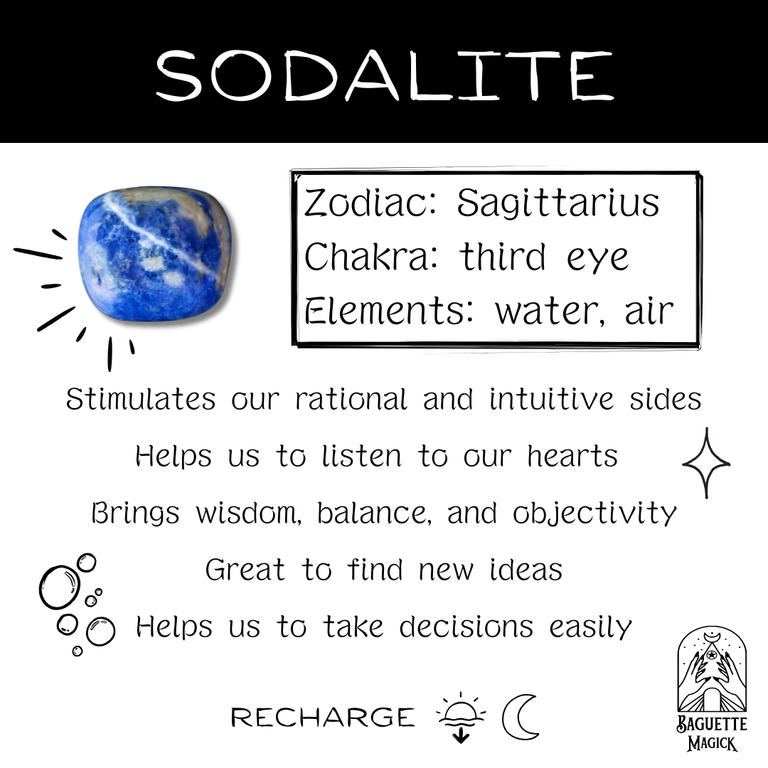 Sodalite and floral mandala pendulum Baguette Magick