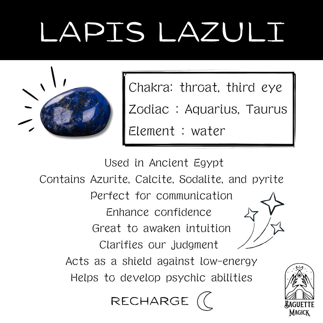 Egyptian Thot pendulum, lapis lazuli, garnet, Ankh charm Baguette Magick
