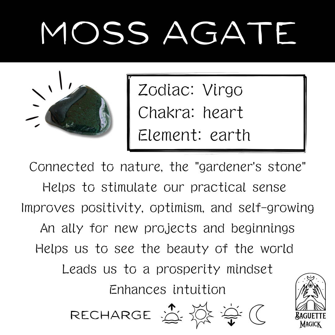 Moss agate, obsidian and tree of life dowsing pendulum Baguette Magick