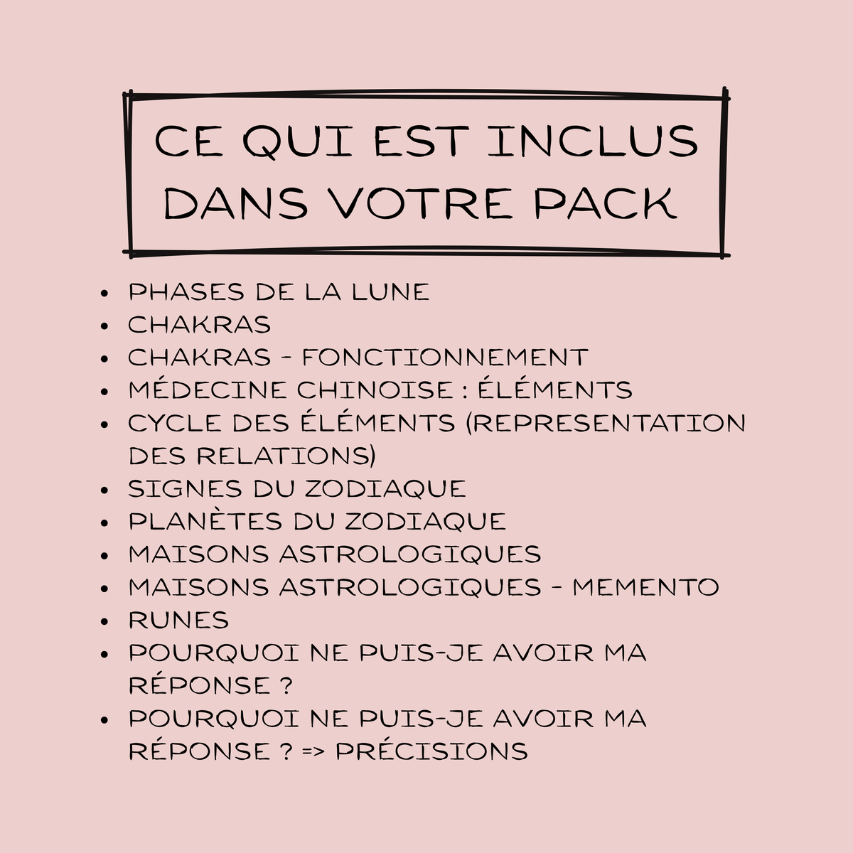 Pendulum charts MEGA pack, FRENCH language: all the printable dowsing charts for pendulum divination Baguette Magick