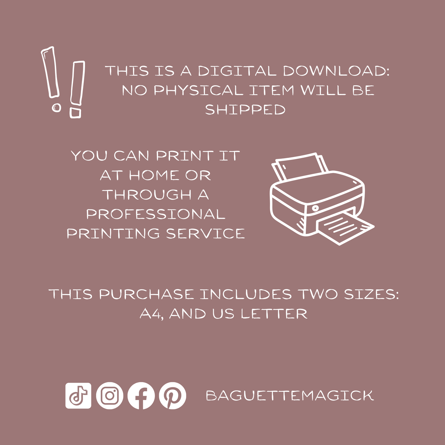 Printable rune cards Baguette Magick