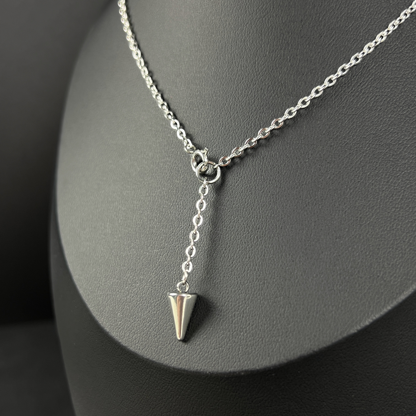 Secret pendulum necklace, stainless steel Baguette Magick