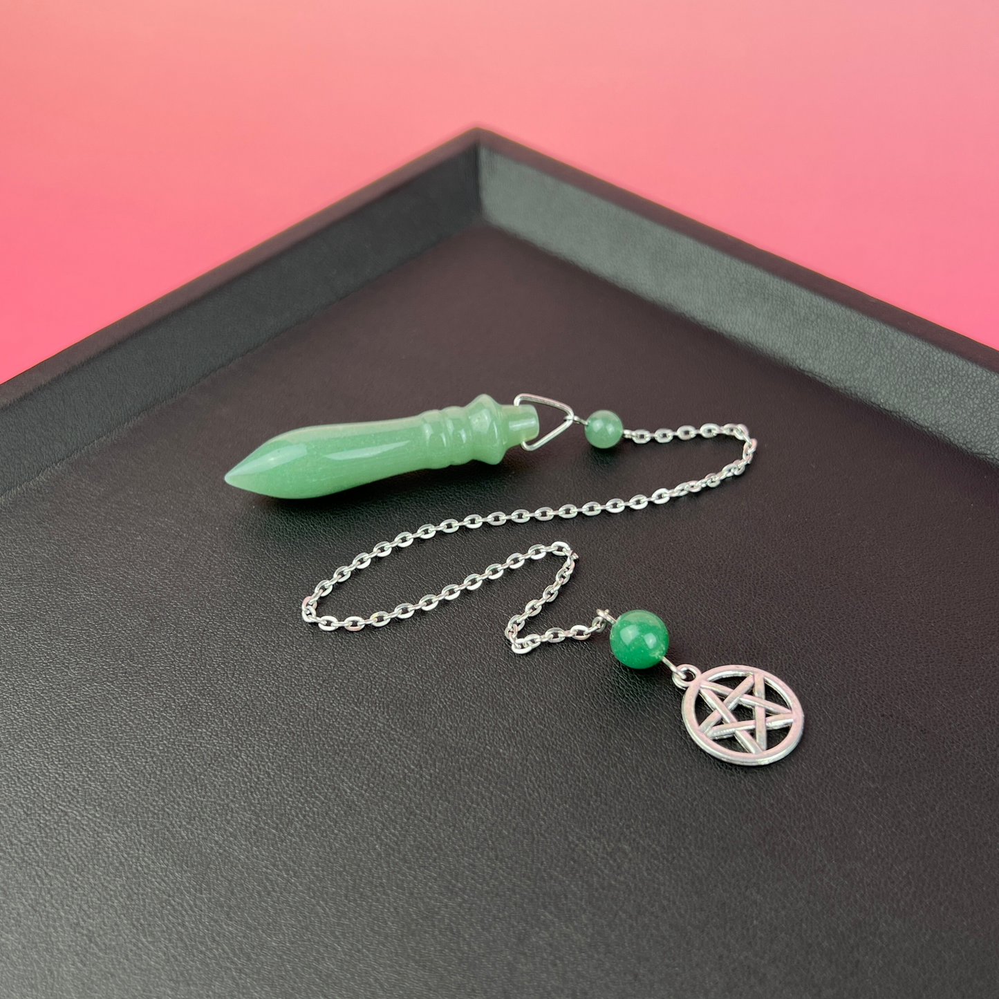 Egyptian Thot pendulum aventurine and pentacle Baguette Magick