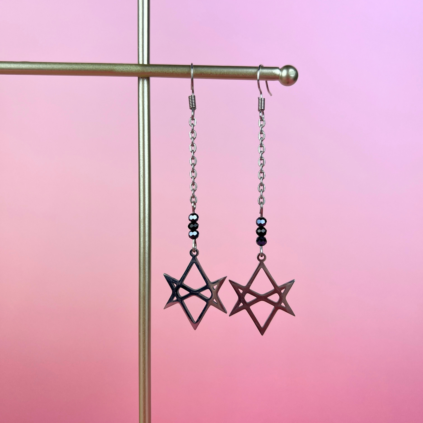 Unicursal hexagram earrings Baguette Magick