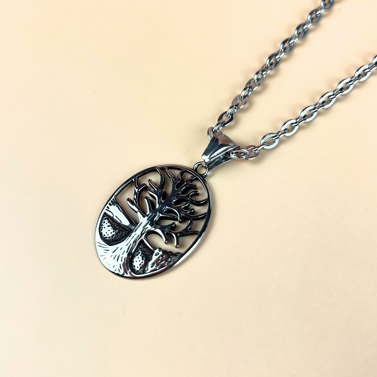 Winter tree gothic pendant necklace Baguette Magick