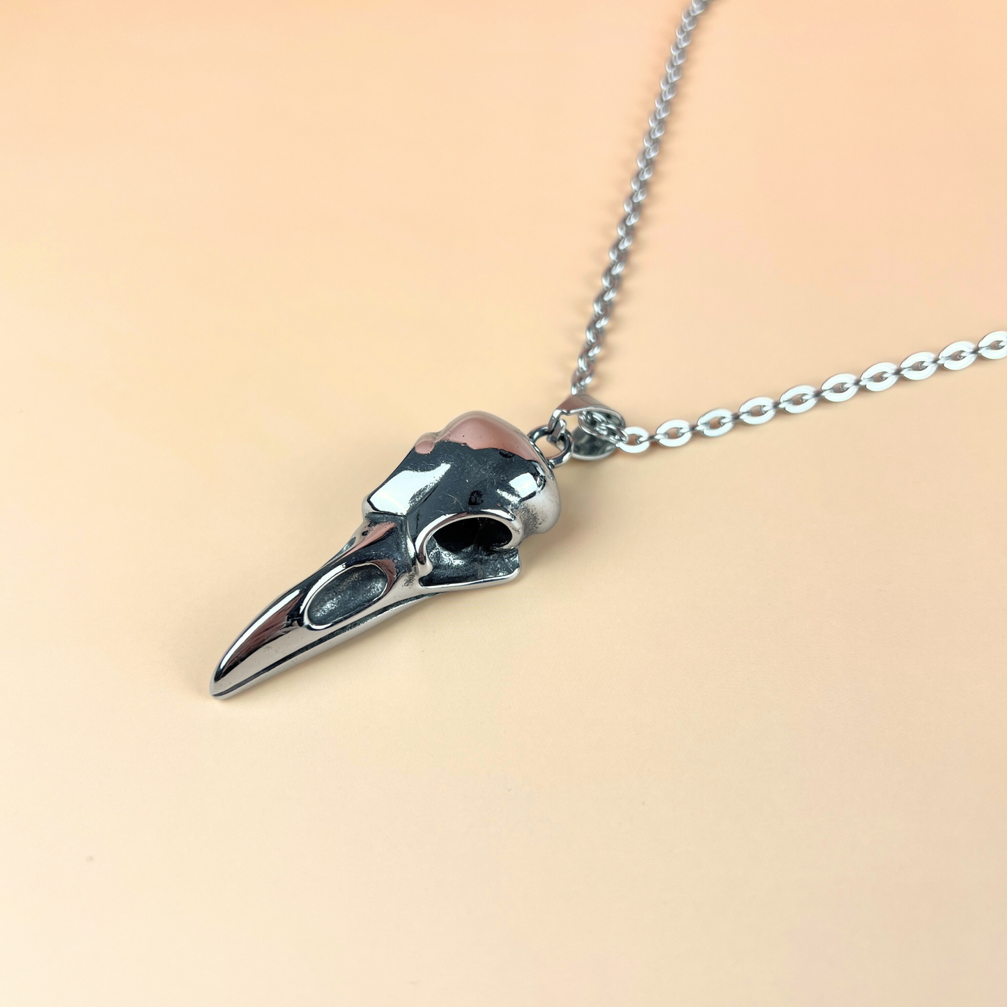 Bird skull gothic necklace Baguette Magick