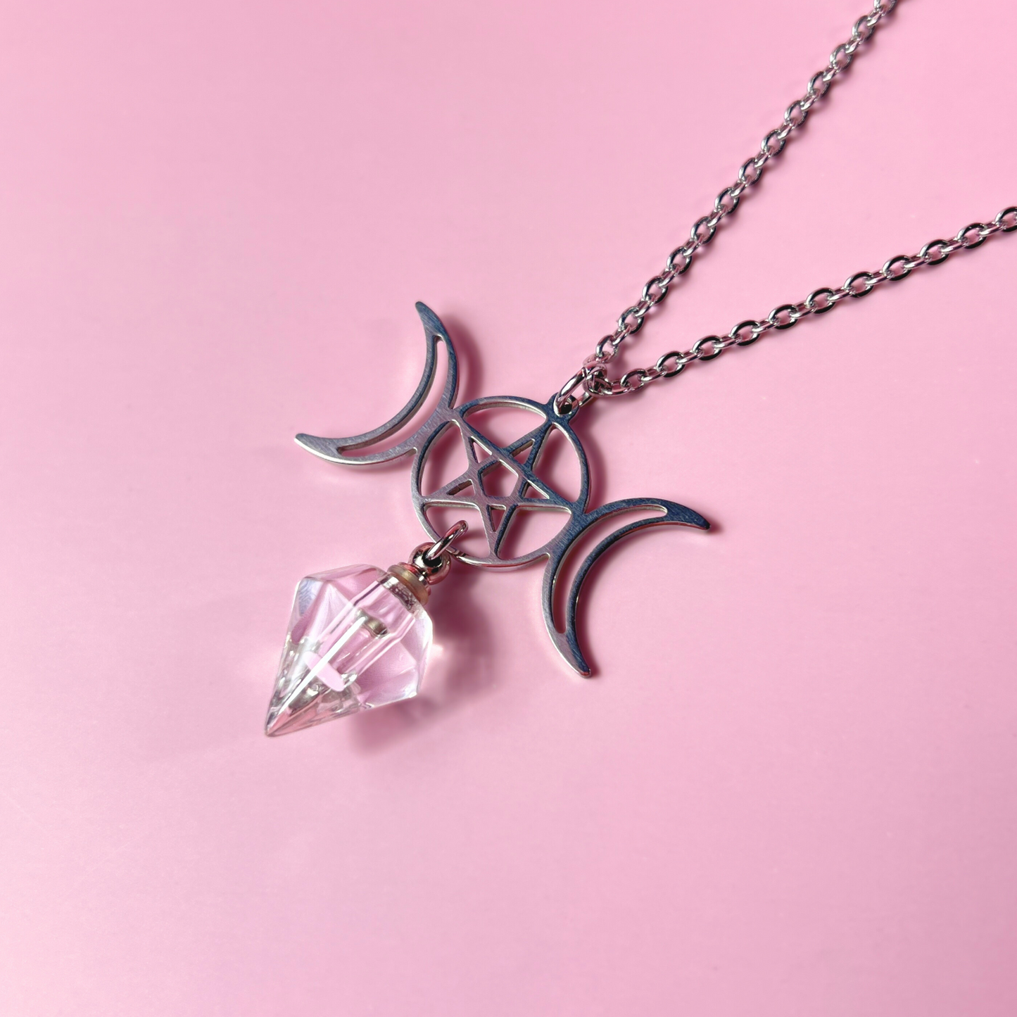 Collier de potion Triple Lune et Pentacle