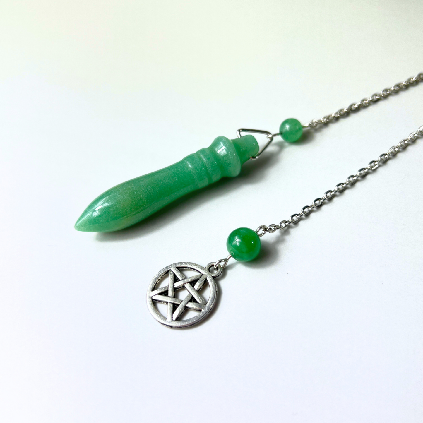 Egyptian Thot pendulum aventurine and pentacle Baguette Magick