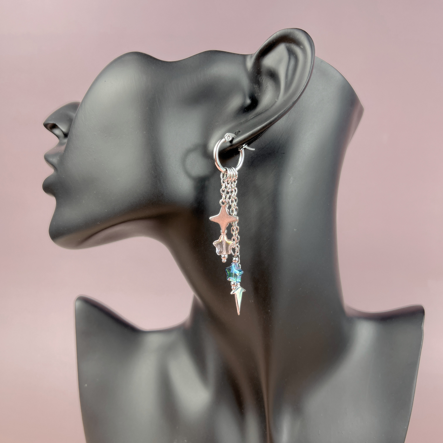 Mix & Match shuriken and kunai hoop earrings Baguette Magick