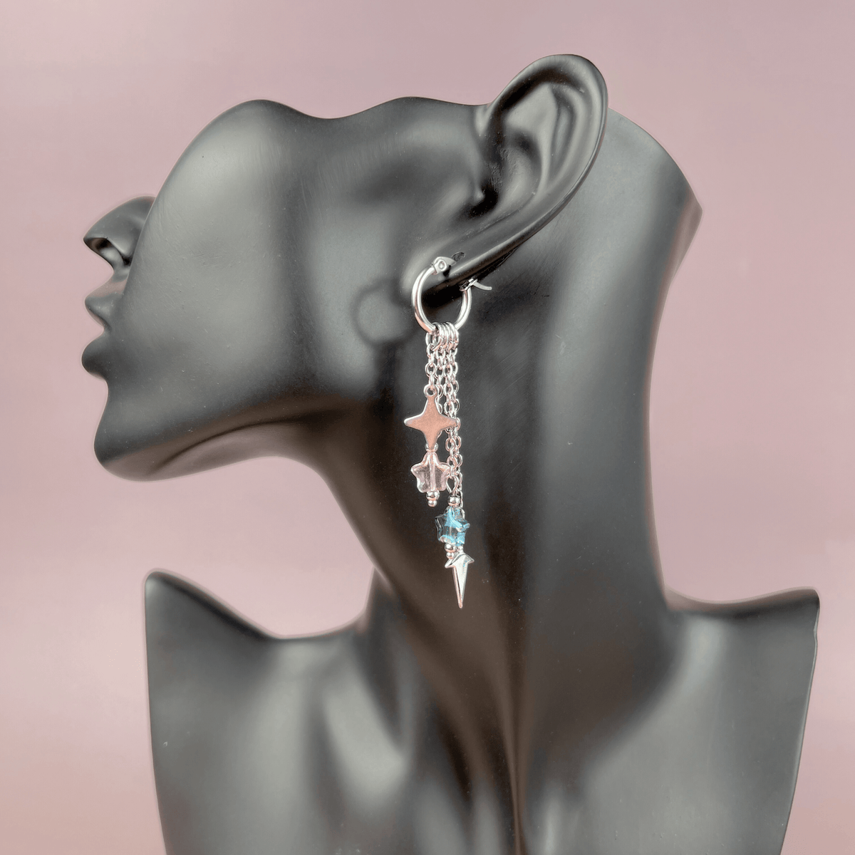 Mix & Match shuriken and kunai hoop earrings Baguette Magick