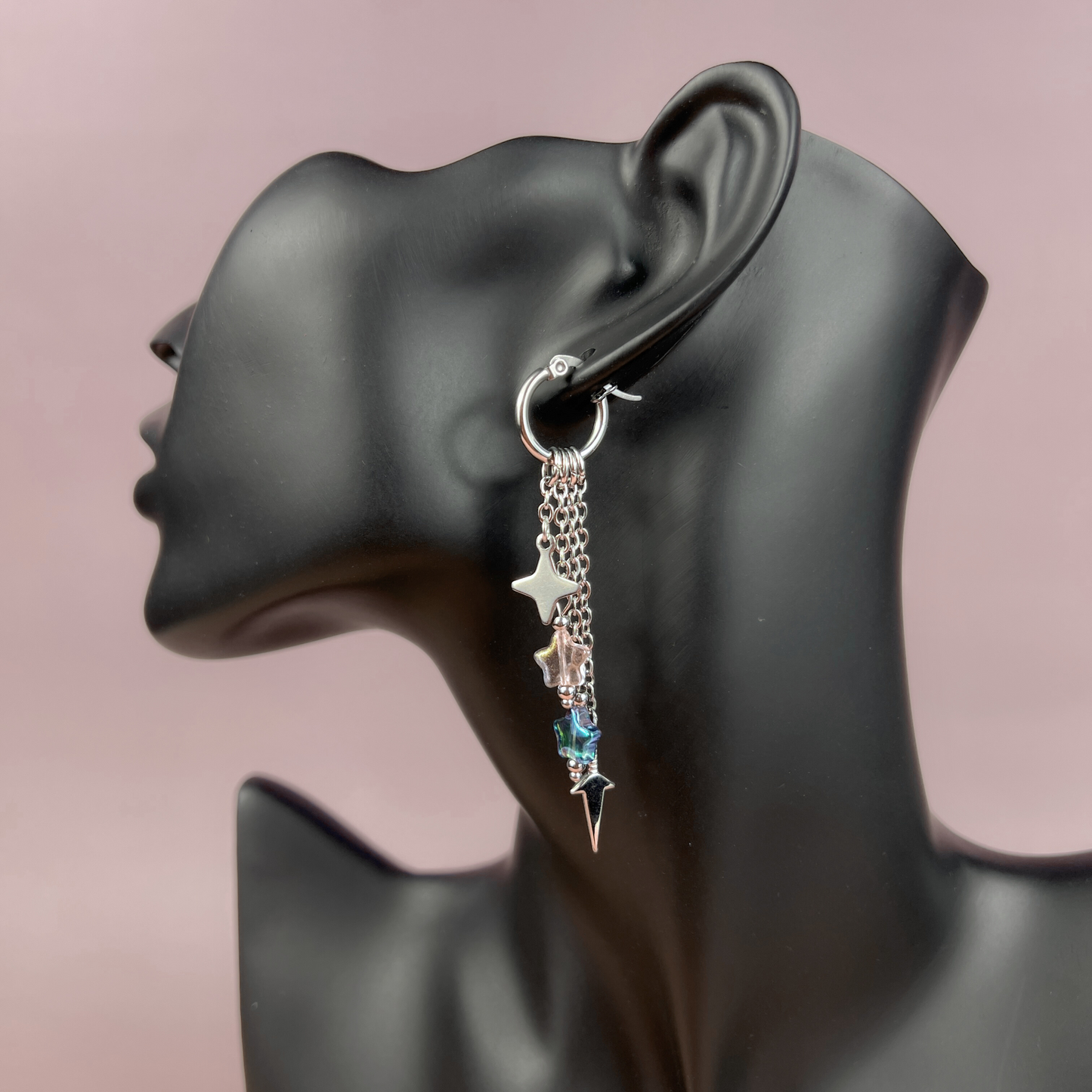 Mix & Match shuriken and kunai hoop earrings Baguette Magick