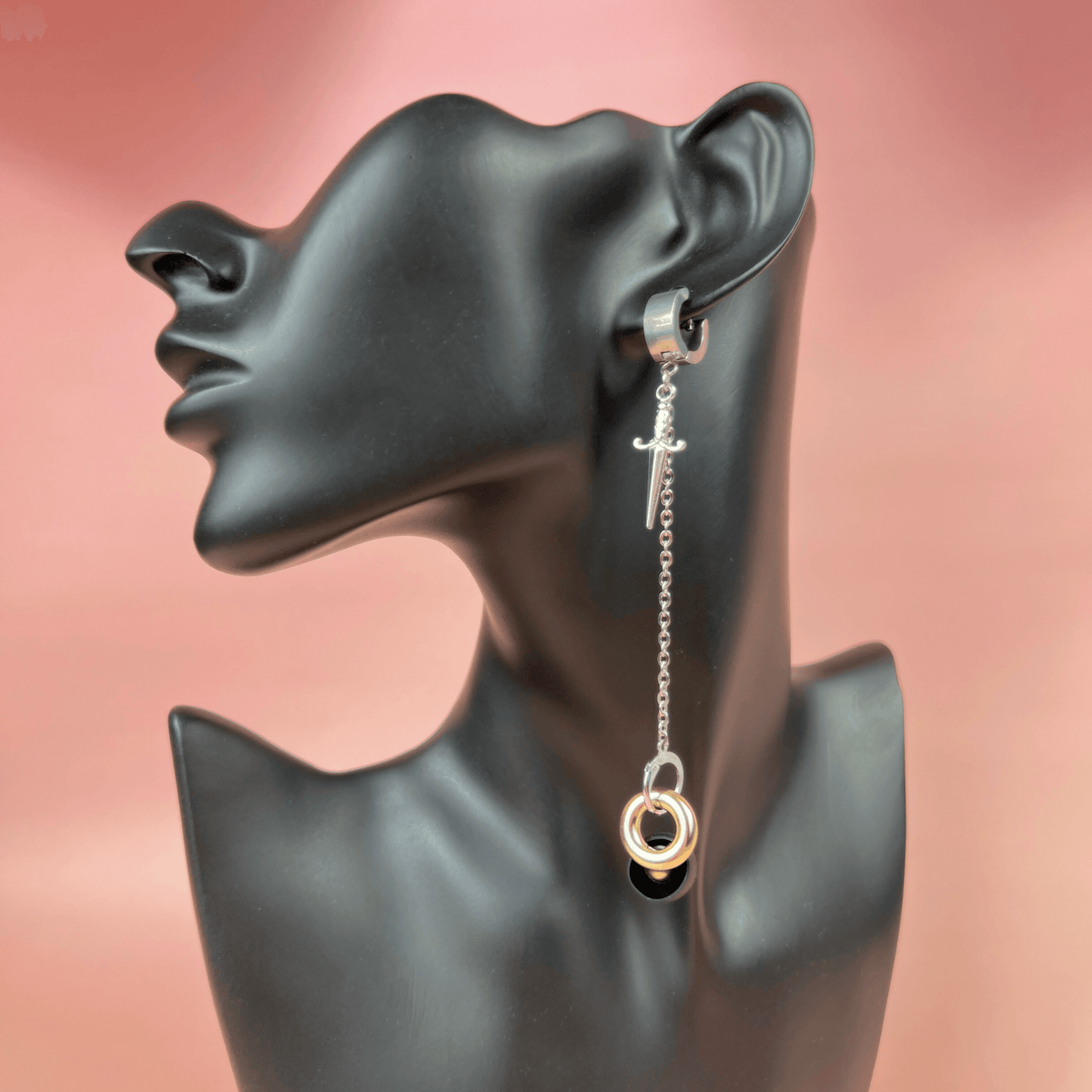 Dagger ear plug holder earrings Baguette Magick