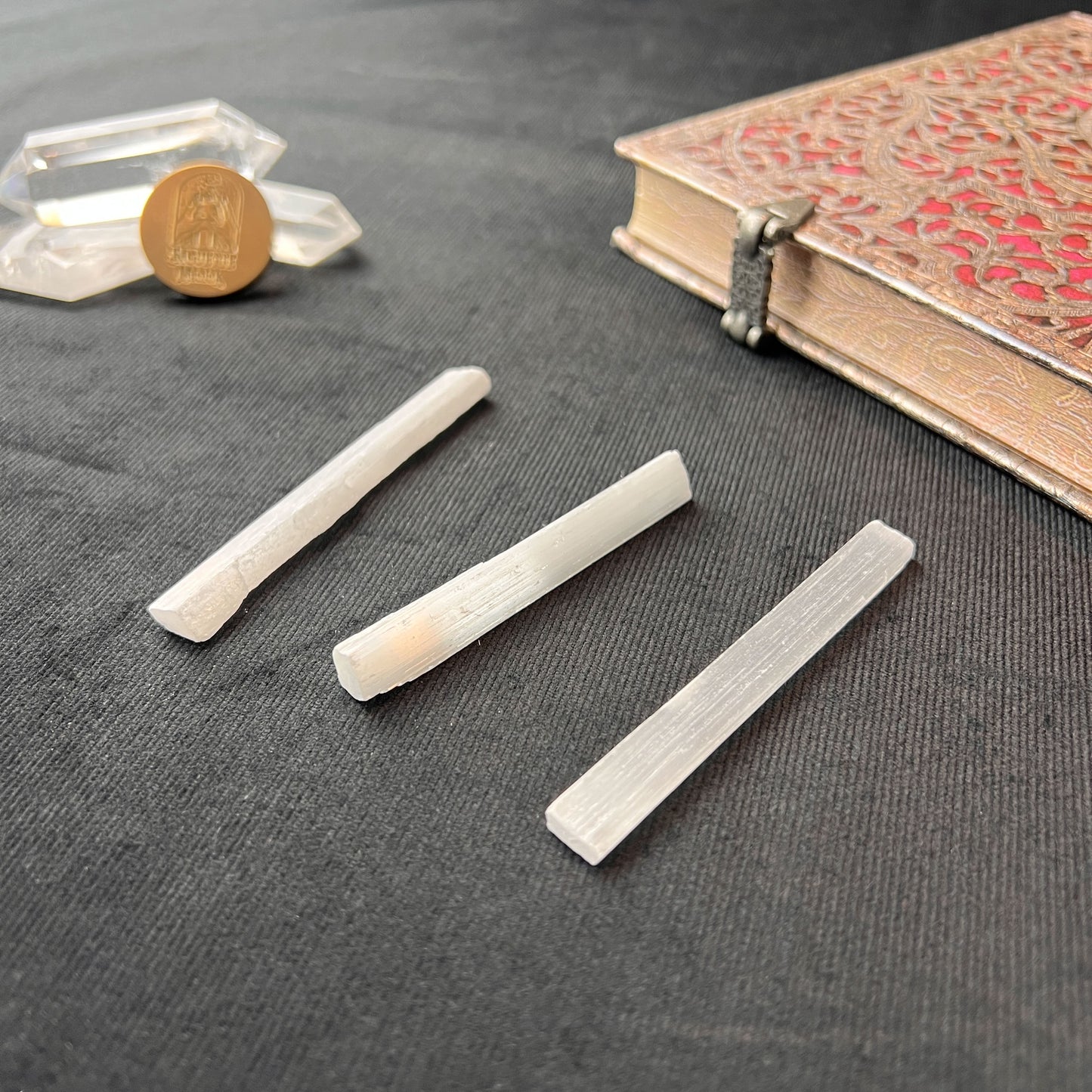 Selenite stick 7 to 9 cm 2.75 to 3.54 in Baguette Magick