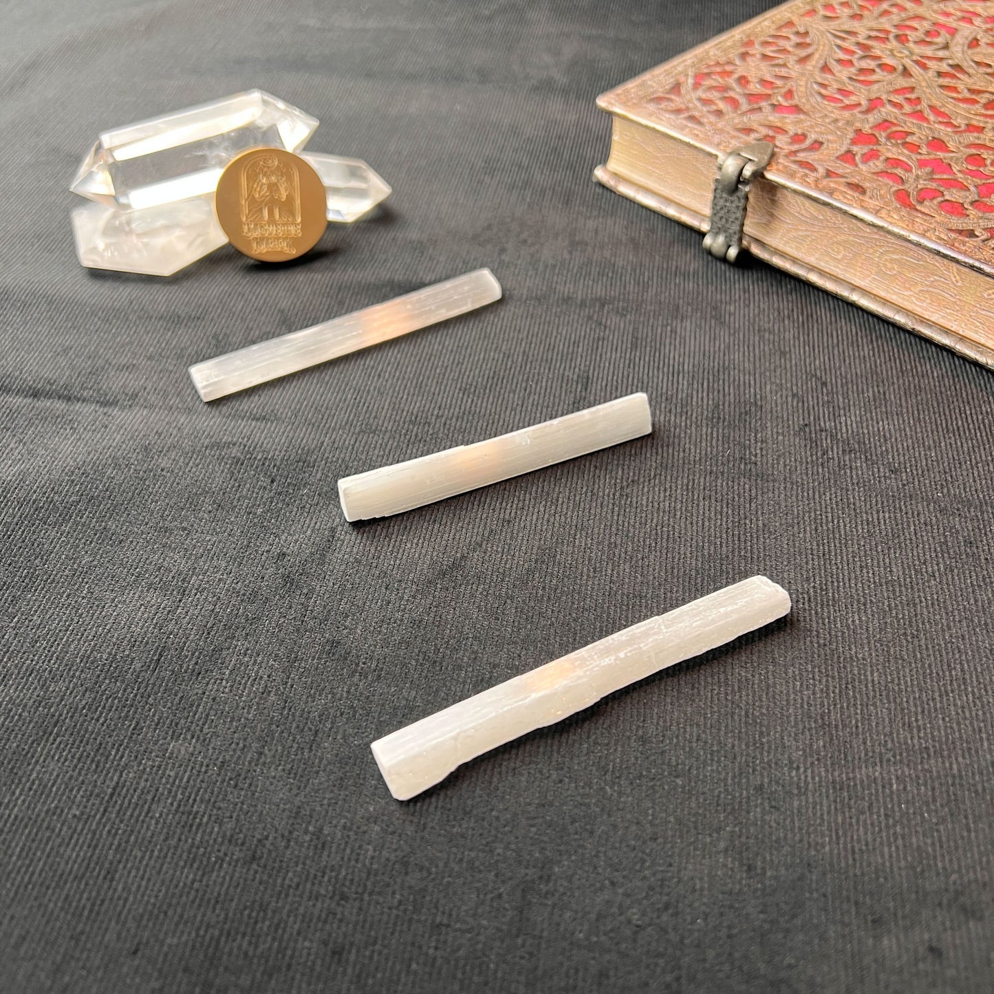 Selenite stick 7 to 9 cm 2.75 to 3.54 in Baguette Magick