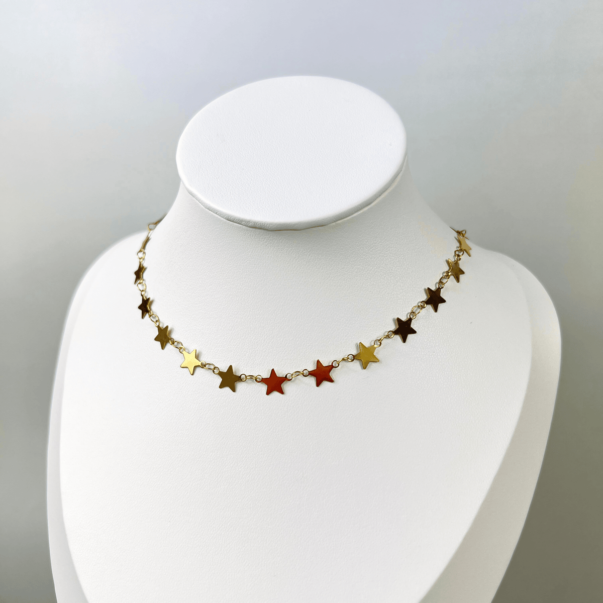 Golden stars chain necklace Baguette Magick