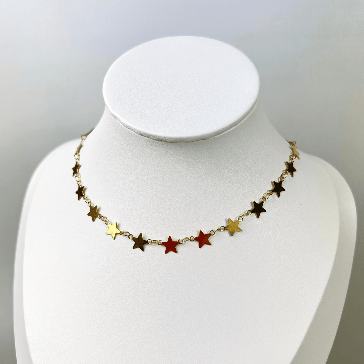 Golden stars chain necklace Baguette Magick