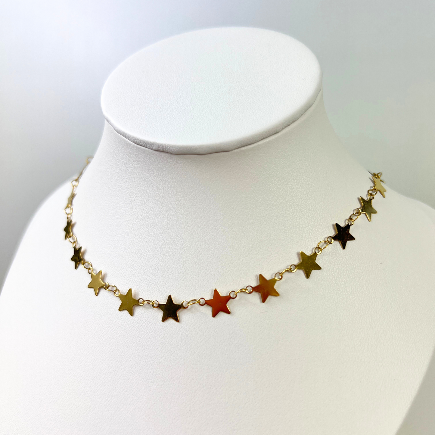 Golden stars chain necklace Baguette Magick
