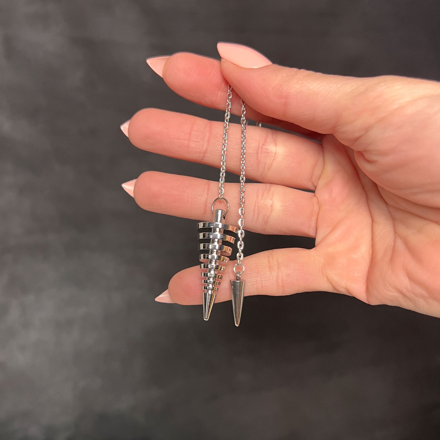 9 rings coils metal dowsing divination pendulum Baguette Magick
