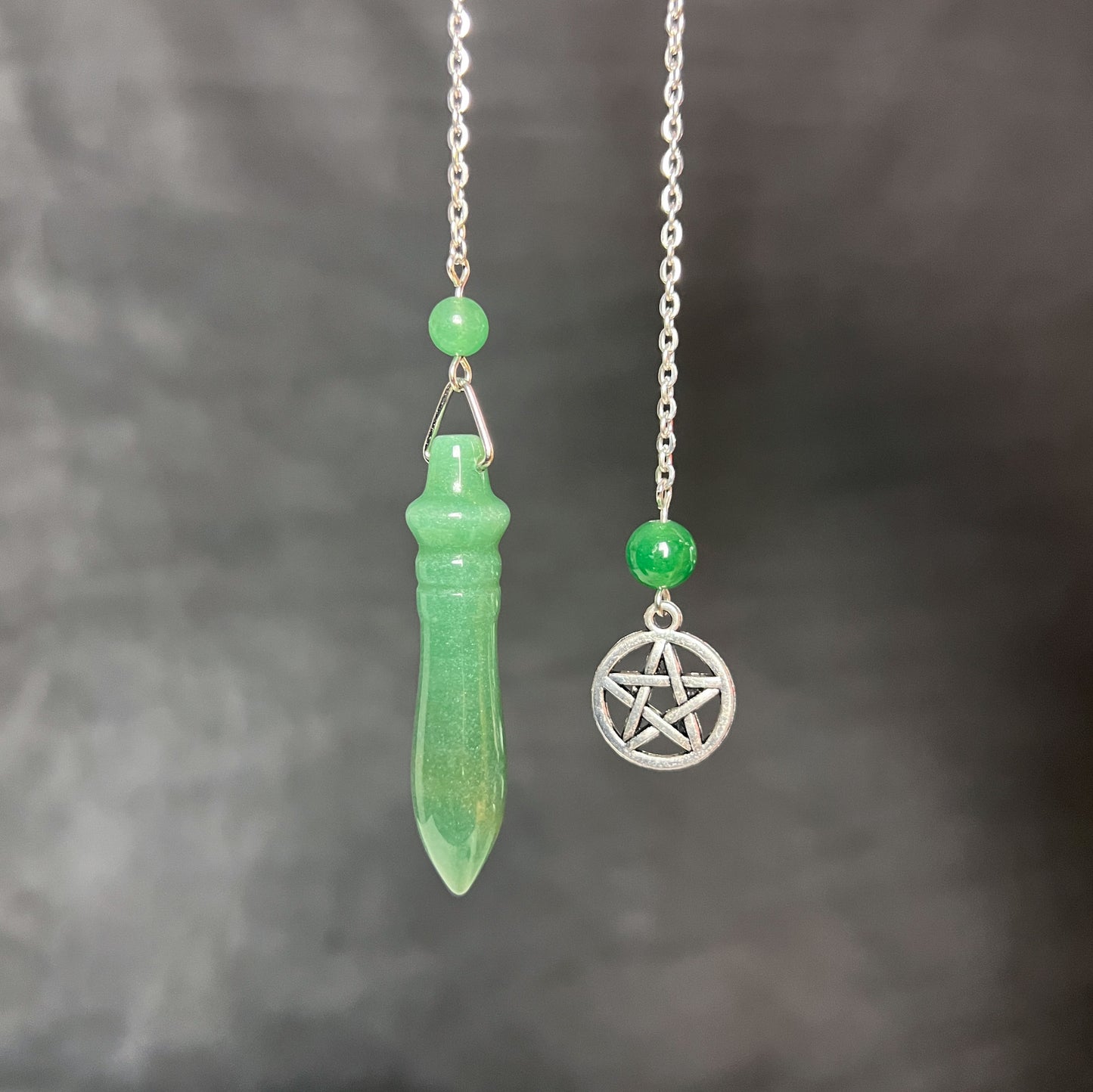 Egyptian Thot pendulum aventurine and pentacle Baguette Magick