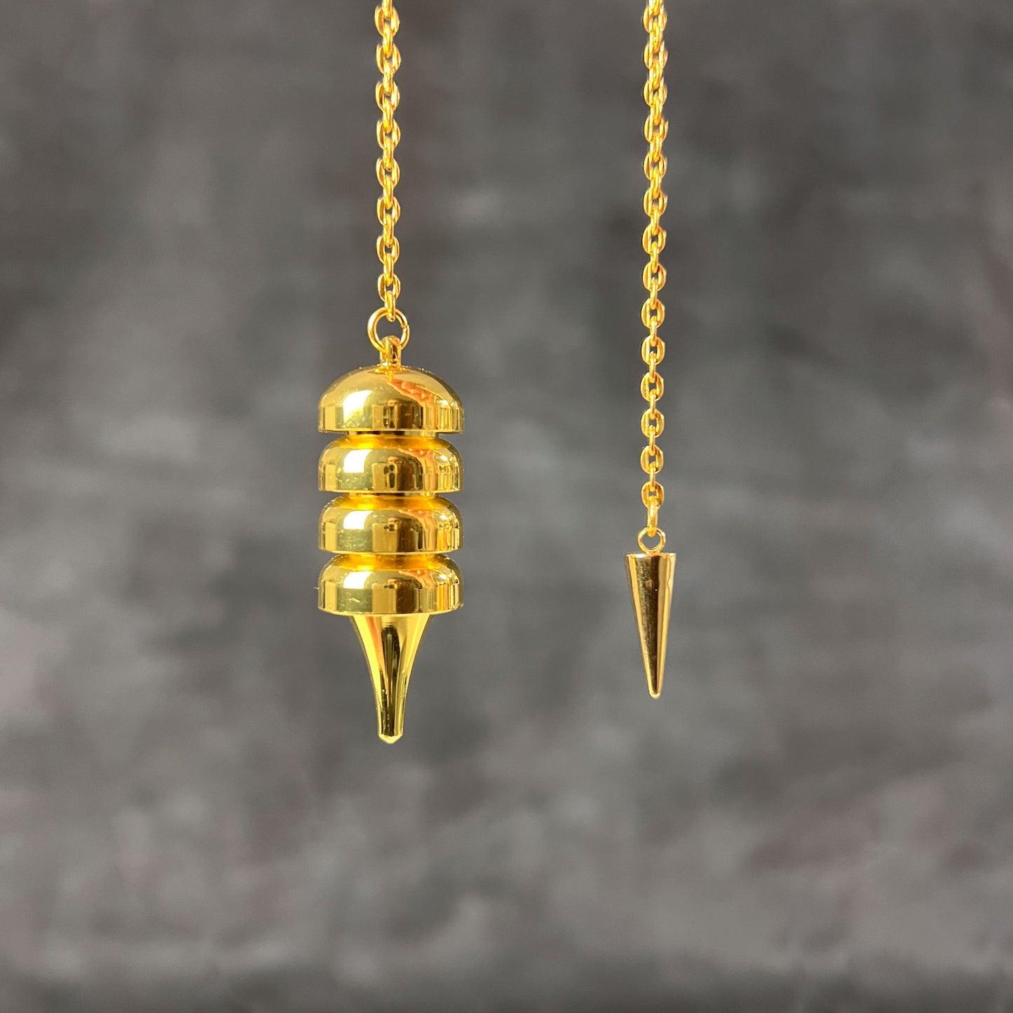 Egyptian Osiris golden metal dowsing and healing pendulum Baguette Magick