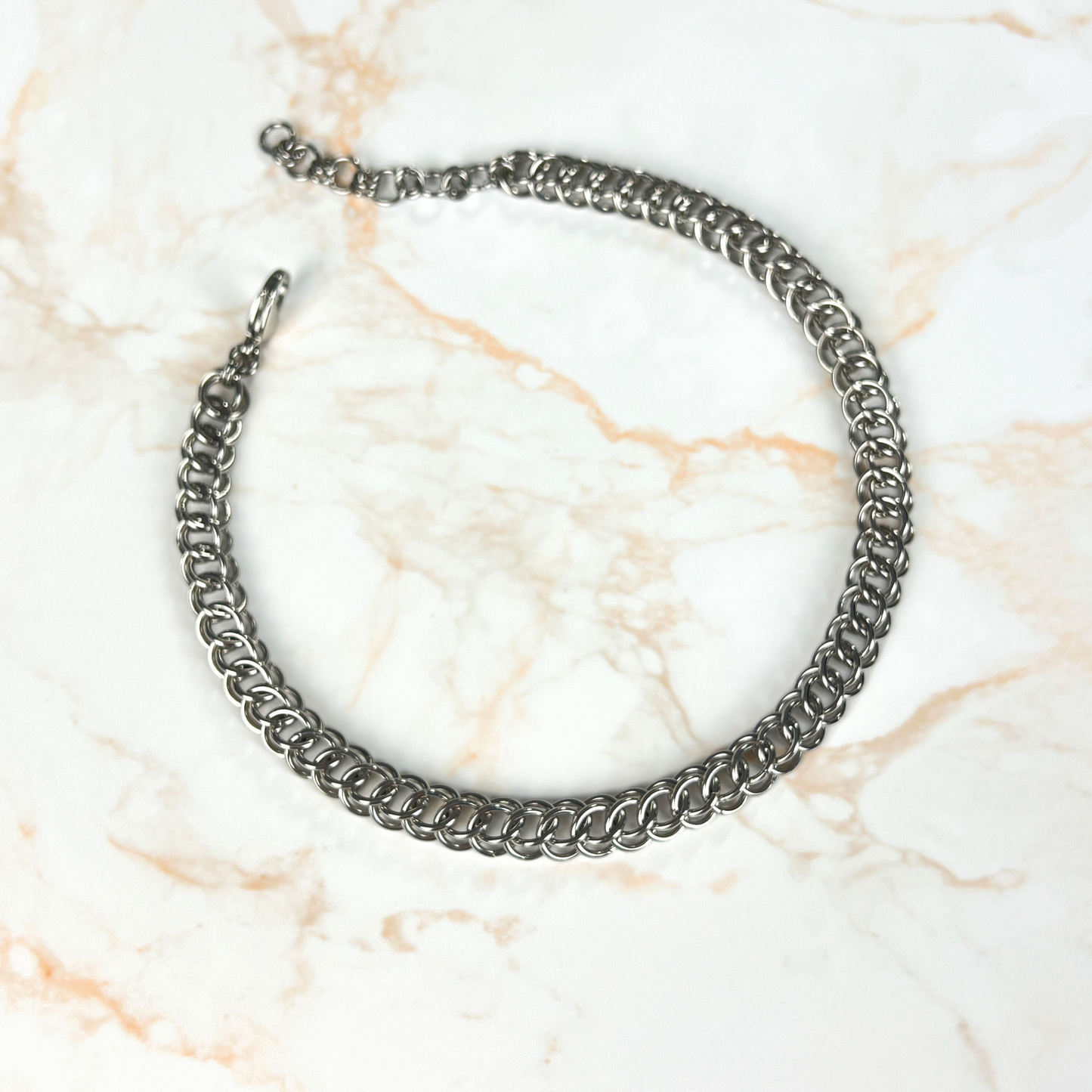Half Persian chainmail choker necklace Baguette Magick
