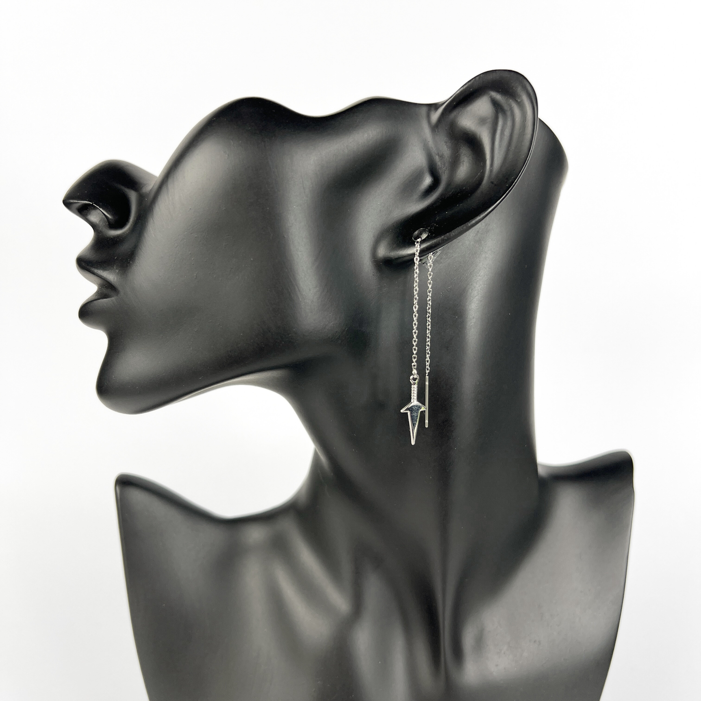 Kunai threader earrings, stainless steel