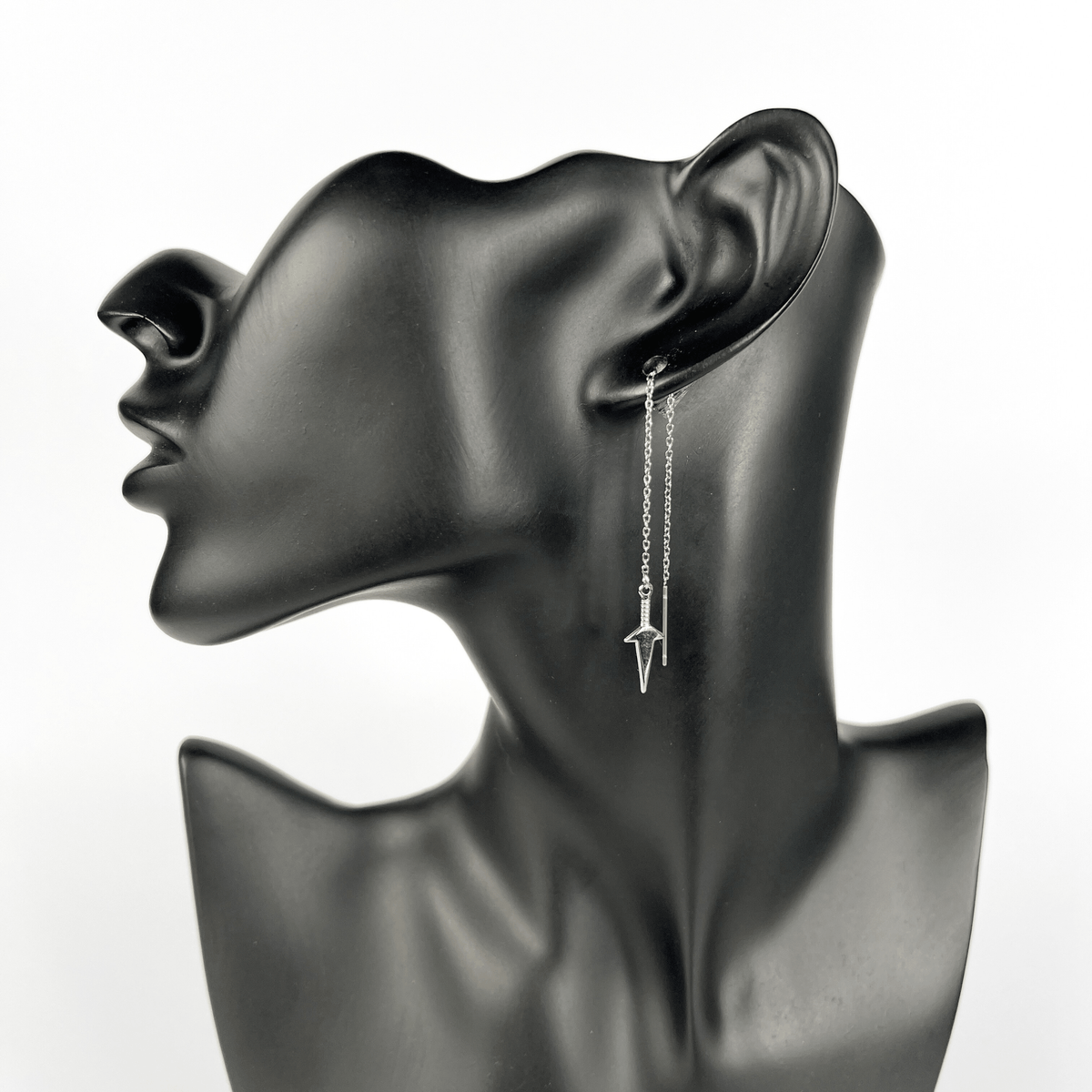 Kunai threader earrings, stainless steel Baguette Magick