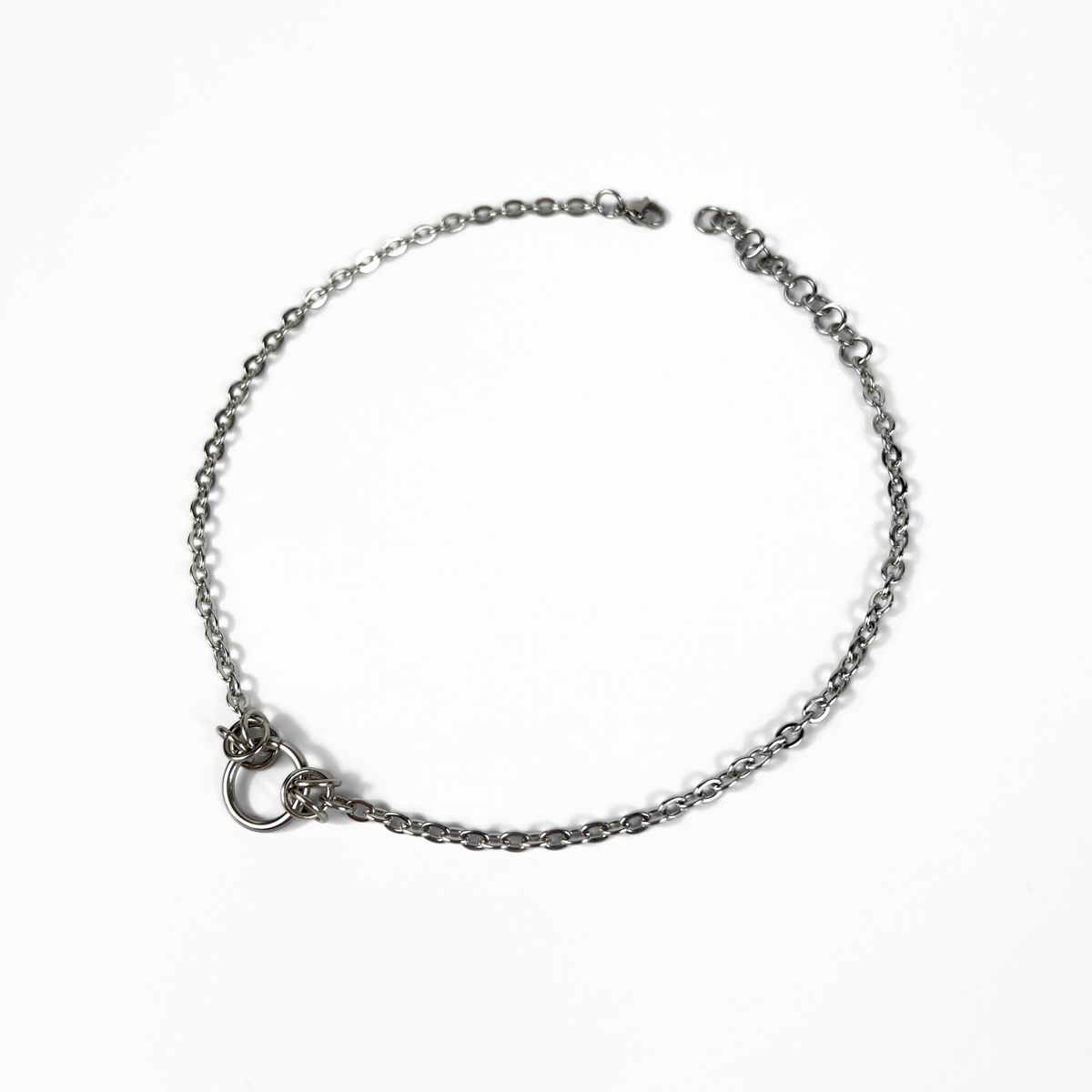 O-ring choker, minimalist and gothic necklace, two versions, stainless steel Baguette Magick