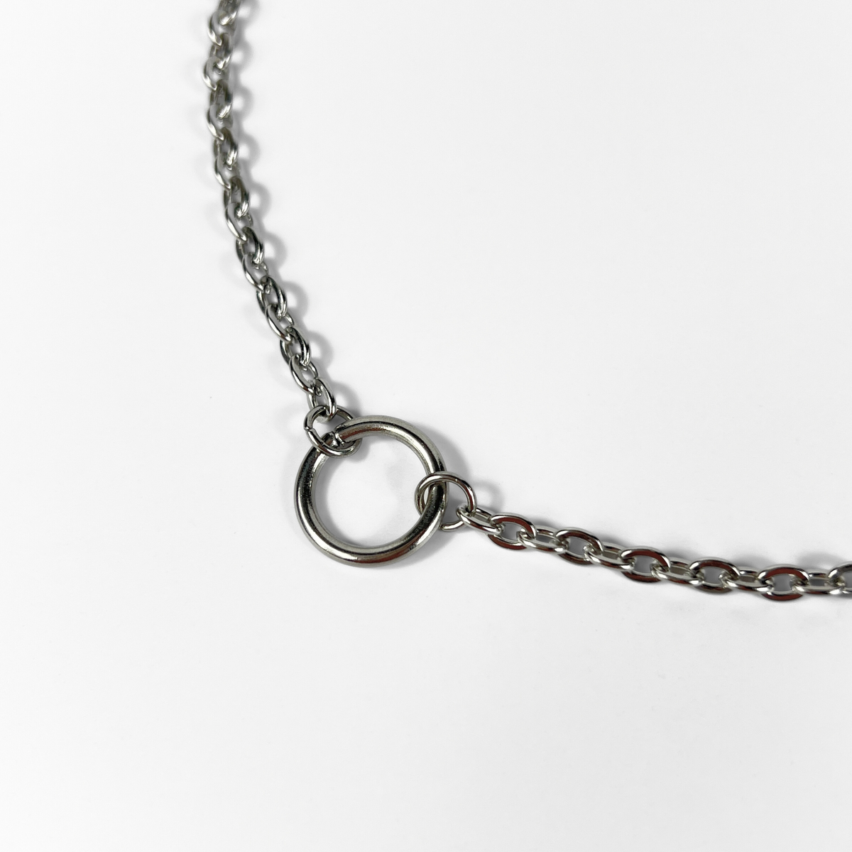 O-ring choker, minimalist and gothic necklace, two versions, stainless steel Baguette Magick