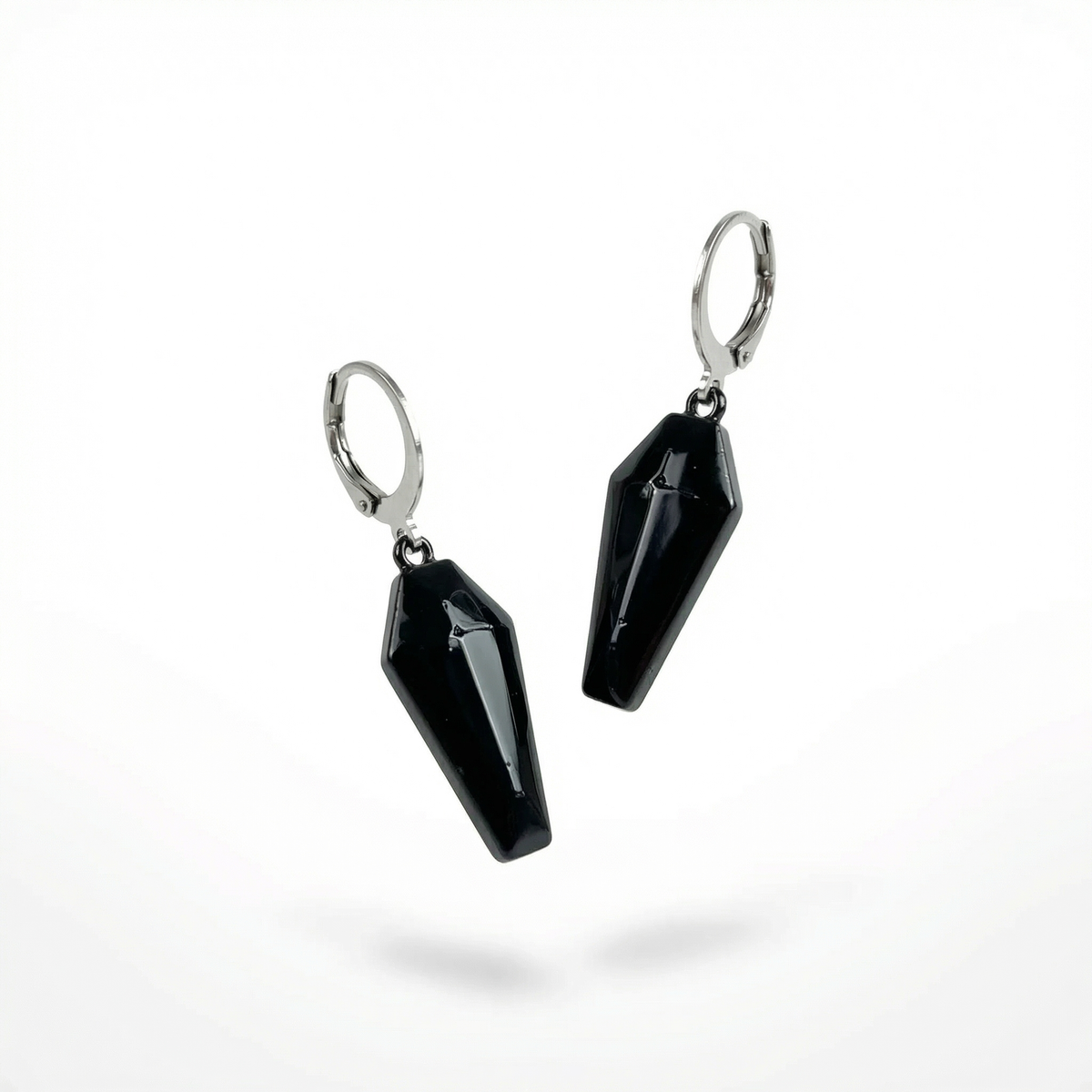 Coffins gothic earrings dark goth Halloween jewelry Baguette Magick