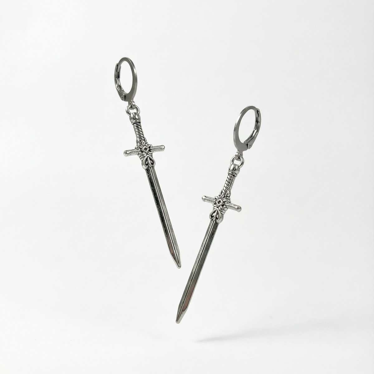Medieval fantasy sword earrings Baguette Magick