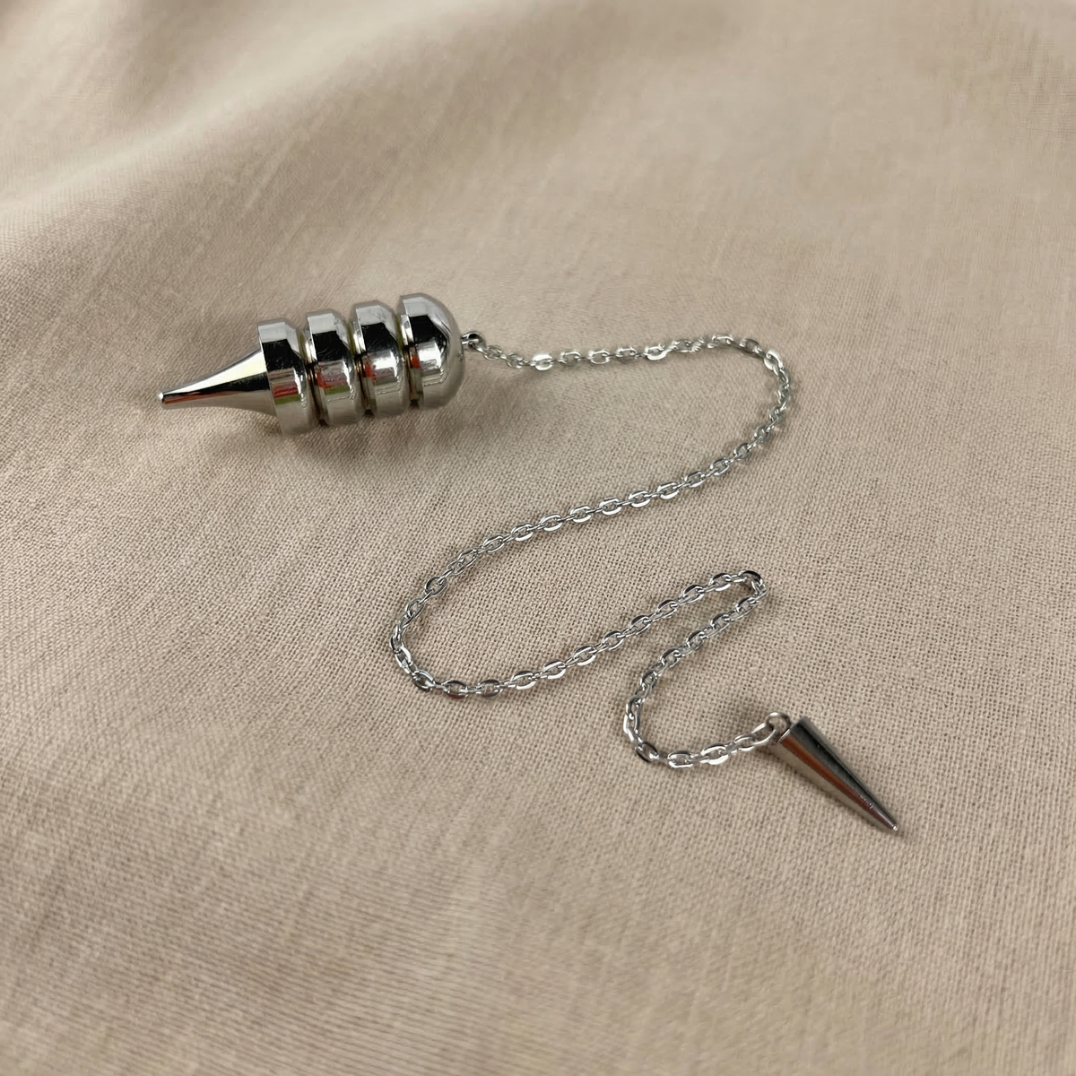 Egyptian Osiris metal dowsing and healing pendulum
