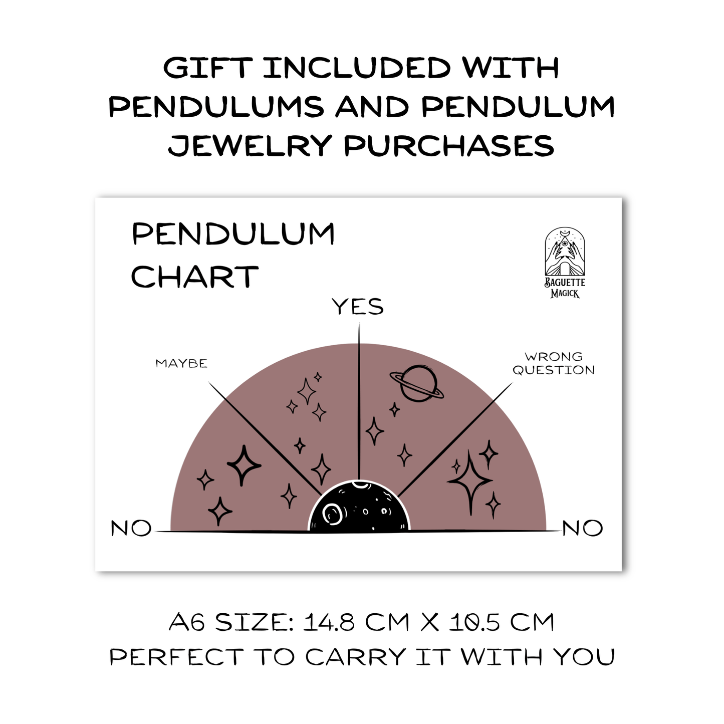 Raven skull and obsidian dowsing pendulum, stainless steel Baguette Magick