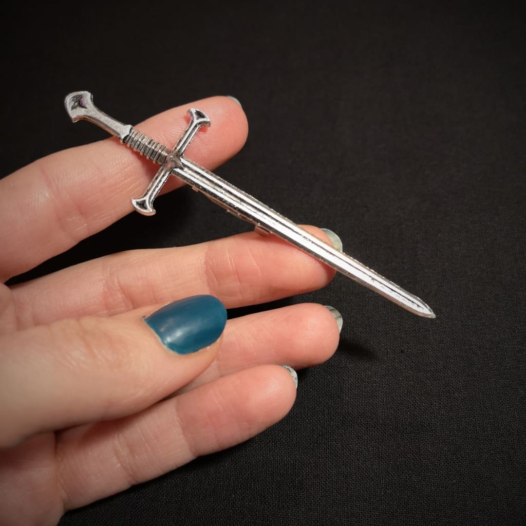 Medieval sword brooch Baguette Magick