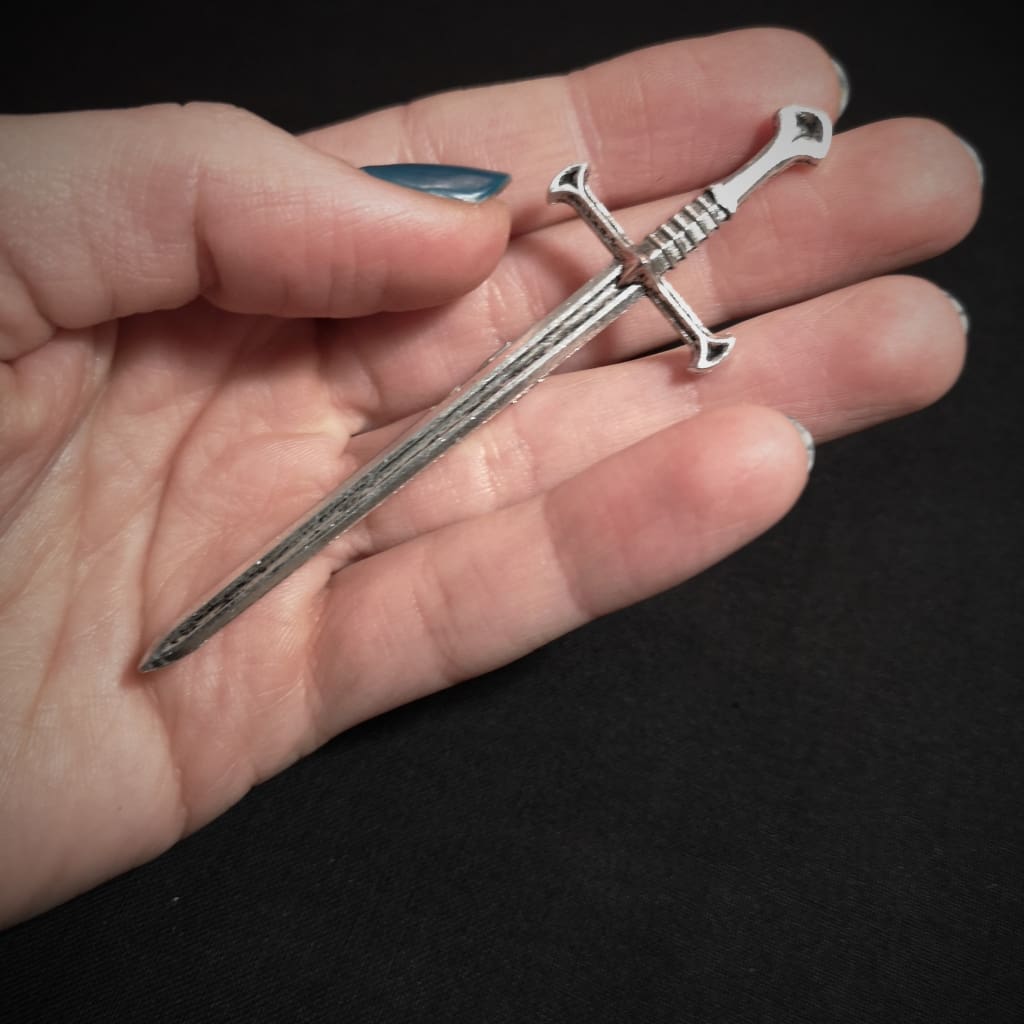 Medieval sword brooch Baguette Magick
