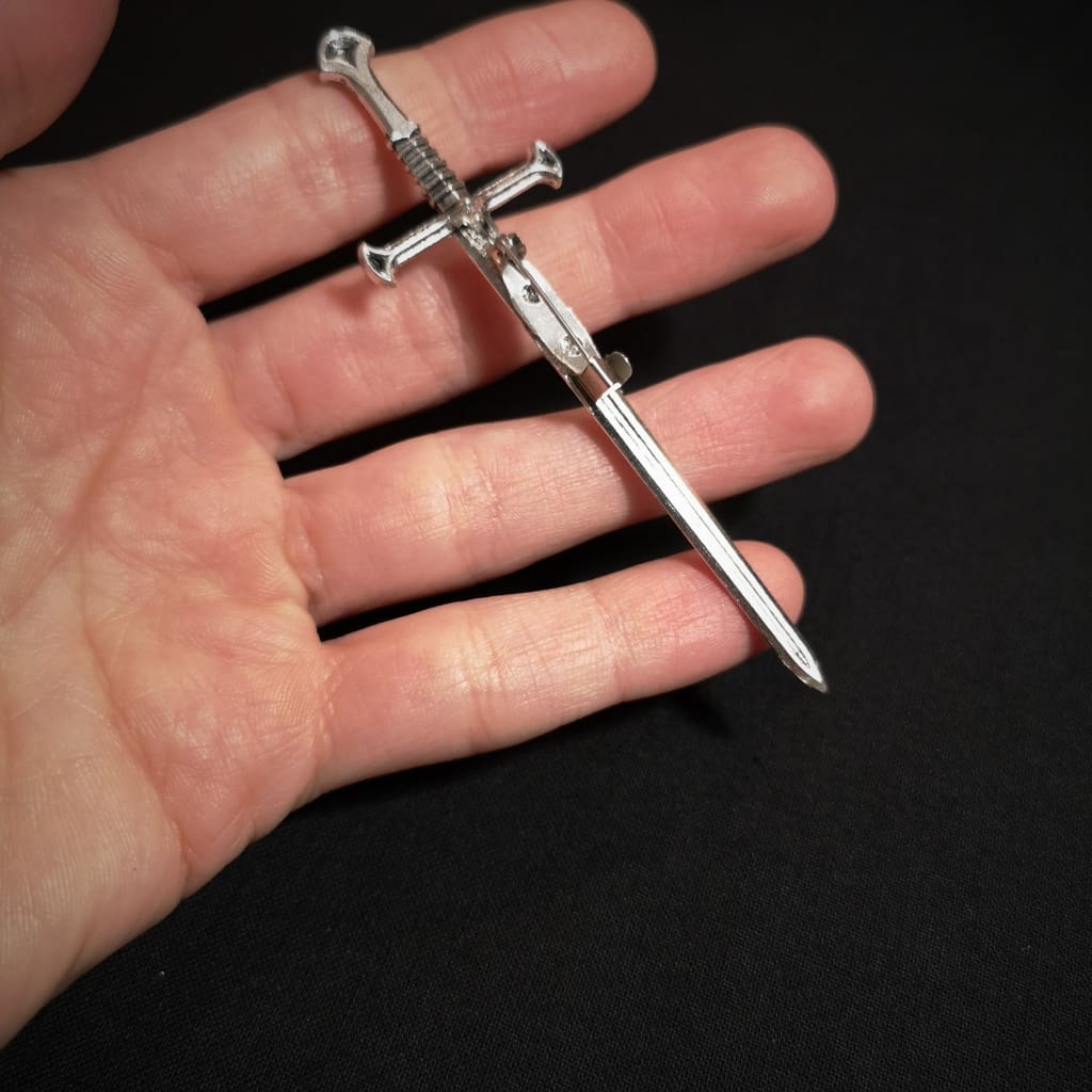 Medieval sword brooch Baguette Magick