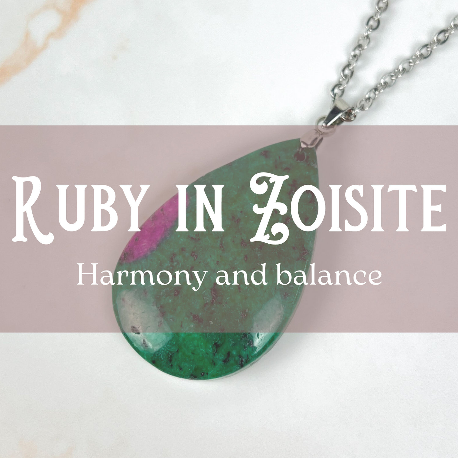 Ruby in Zoisite jewelry