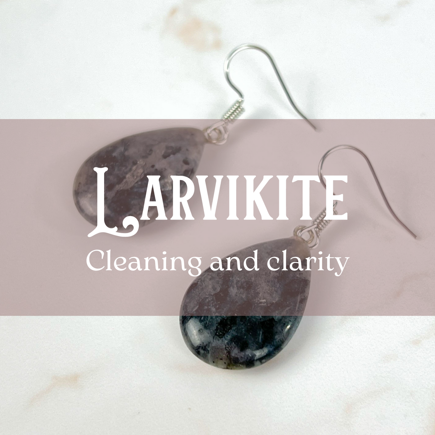 Larvikite jewelry