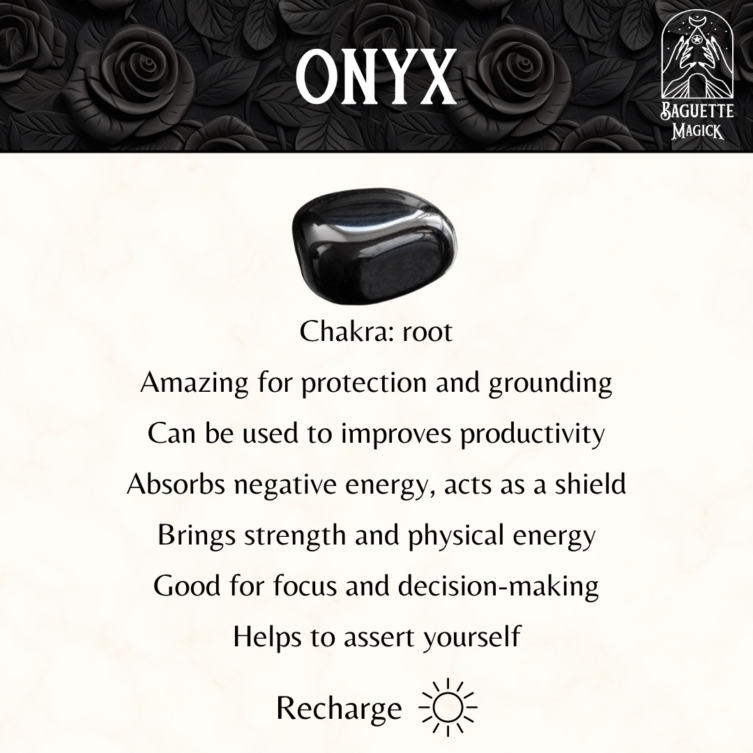 Onyx and pentacle divination pendulum necklace Baguette Magick