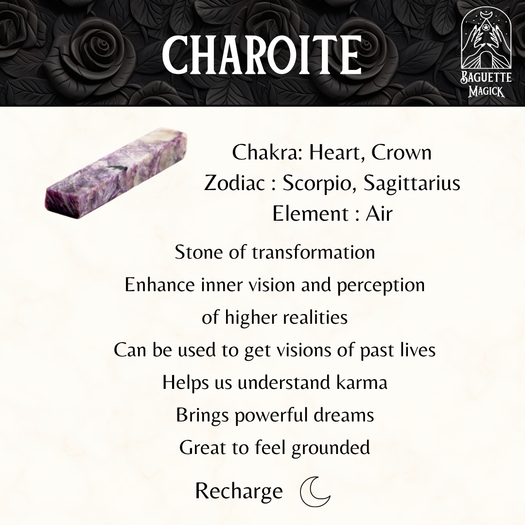 Charoite and leaf dowsing divination pendulum