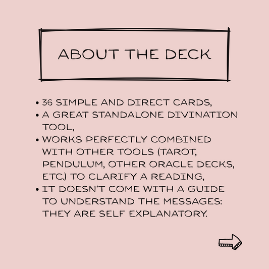 Jeu d'oracle simple et direct : un jeu imprimable à utiliser seul ou combiné avec d'autres outils de divination