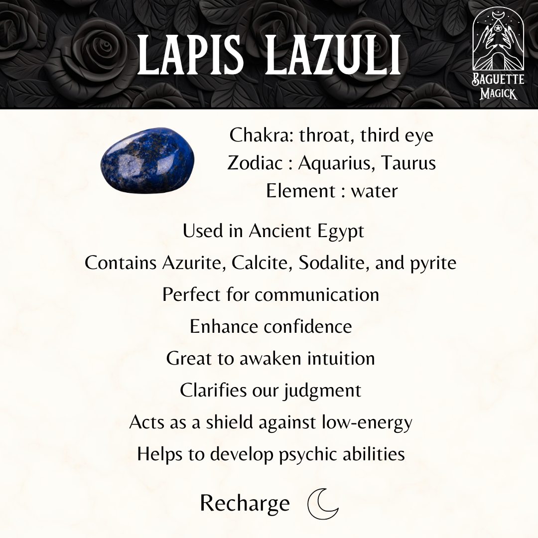 Lapis lazuli and third eye Sephoroton dowsing pendulum Baguette Magick