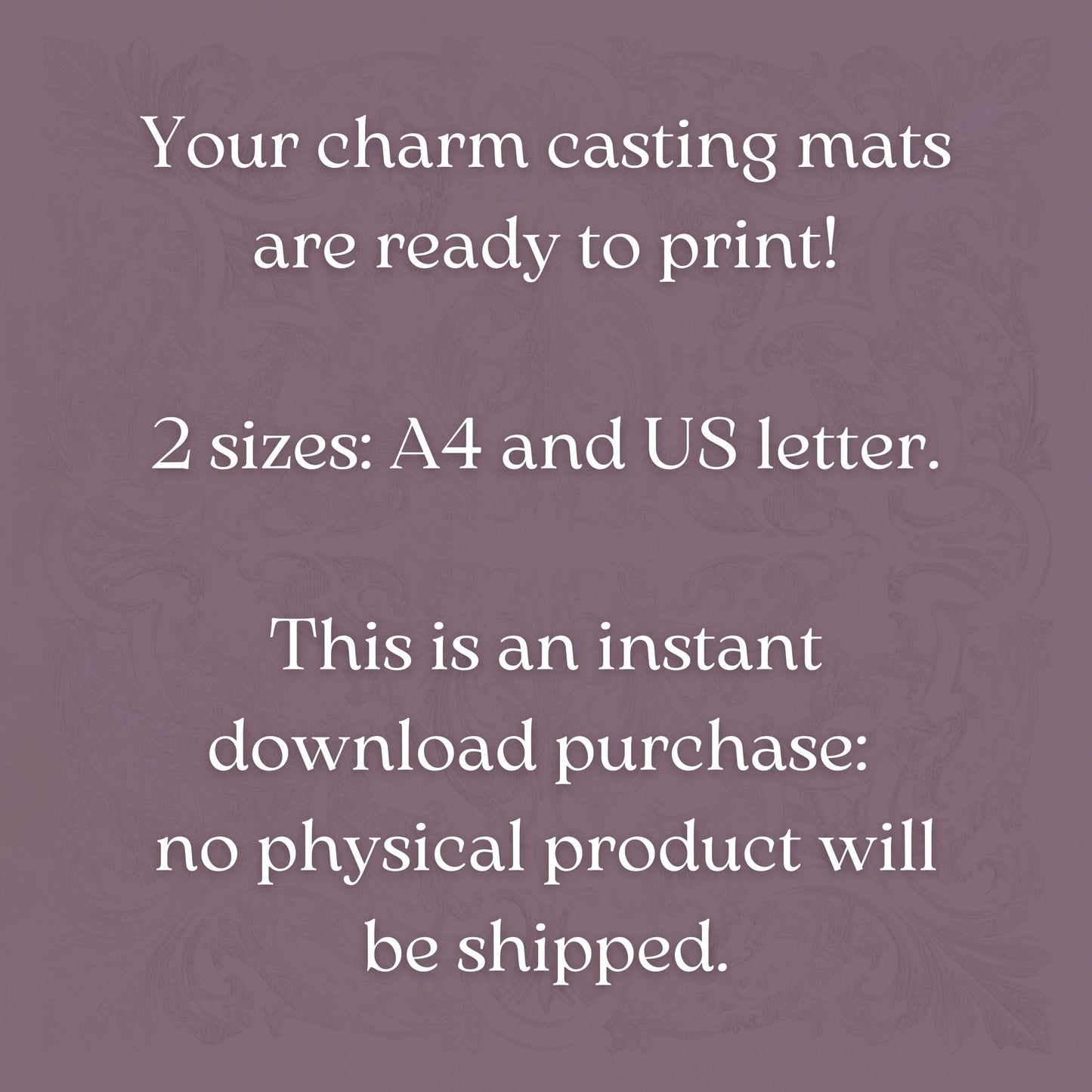 charm casting mat printable divination tool 