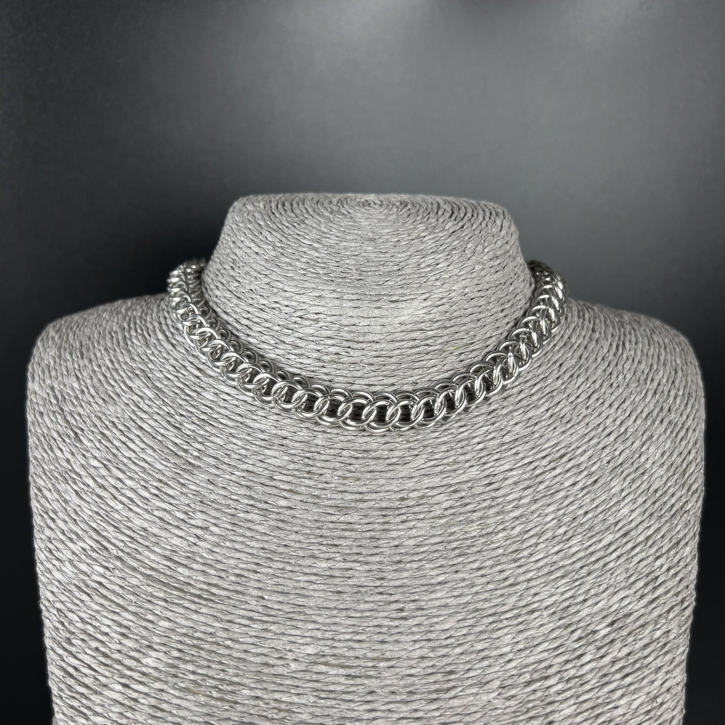 Half Persian chainmail choker stainless steel necklace Baguette Magick