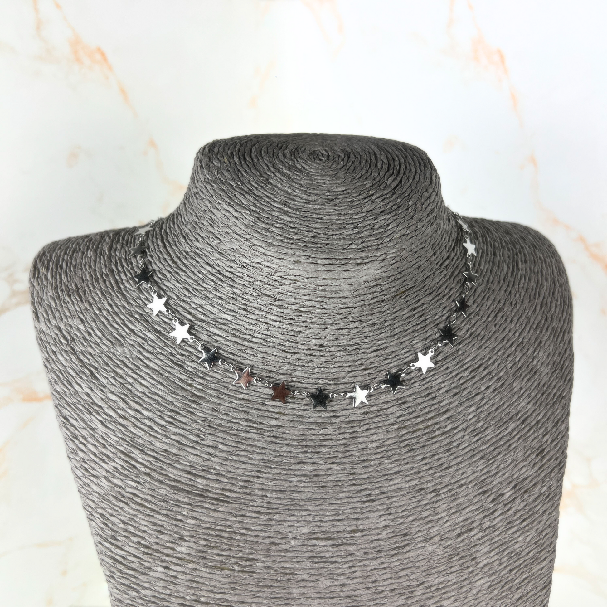 Stars chain necklace made of stainless steel Baguette Magick