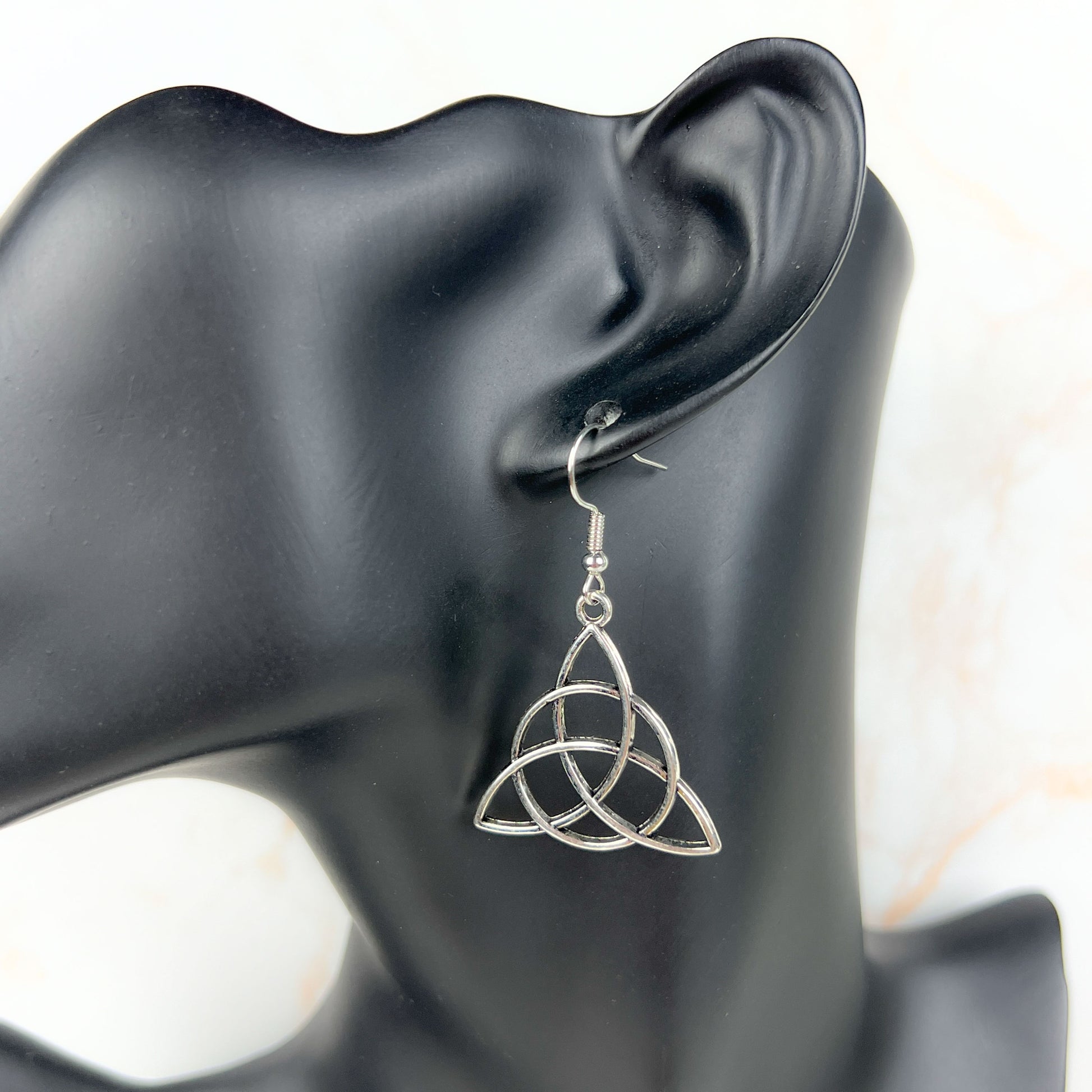 Spiritual earrings bundle: Triquetra, Pentacle, Triple Moon and Flower of life Baguette Magick