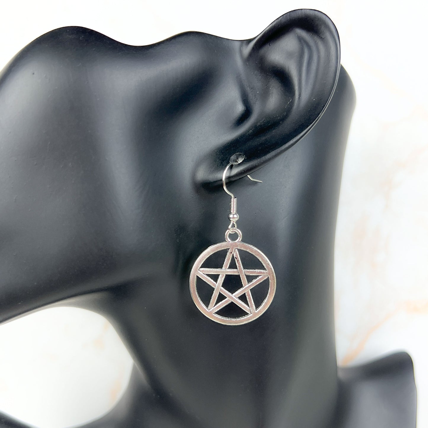 Spiritual earrings bundle: Triquetra, Pentacle, Triple Moon and Flower of life Baguette Magick